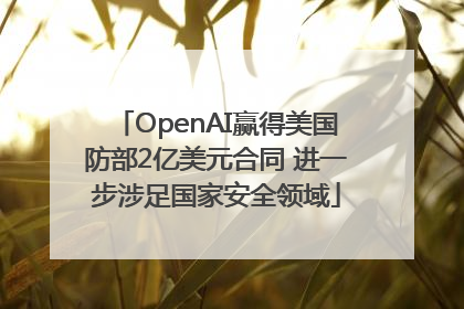 OpenAI赢得美国防部2亿美元合同 进一步涉足国家安全领域